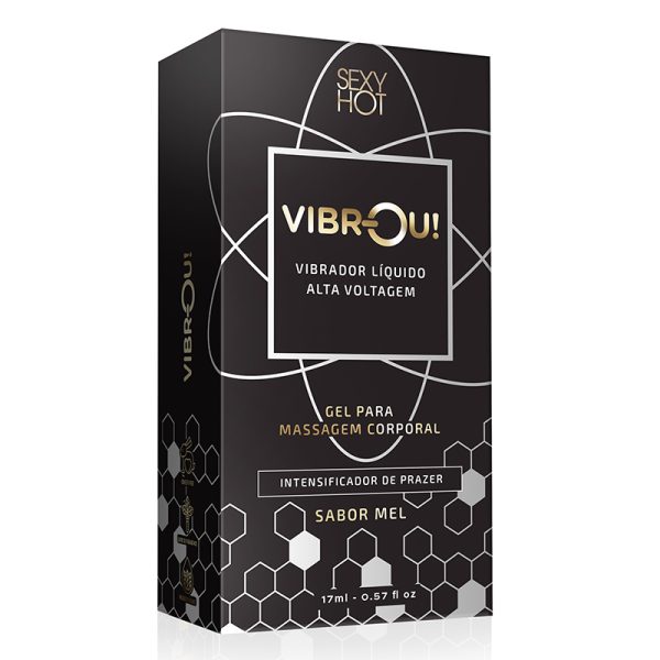 Vibrou! - Vibrador Líquido de Alta Voltagem Sabor Mel - 17ml  LANÇAMENTO - Image 3