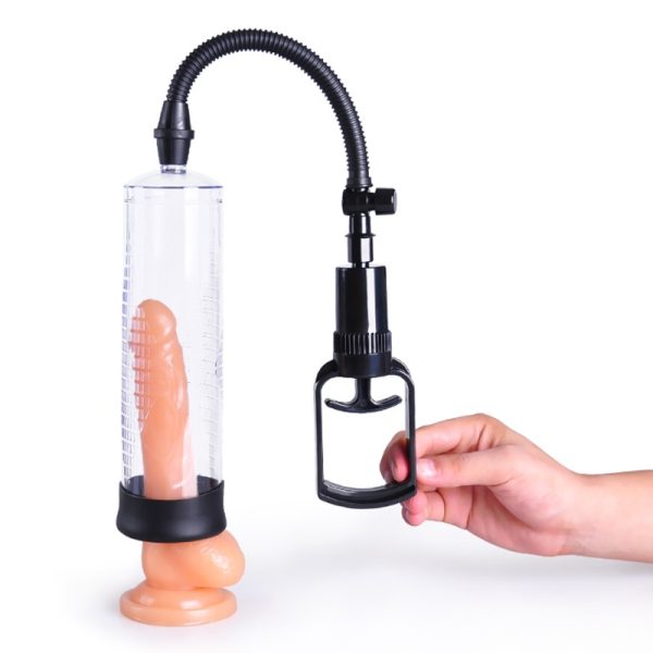 Bomba Peniana Manual Fumê com Válvula de Controle de Pressão -Penis Pump - Image 4