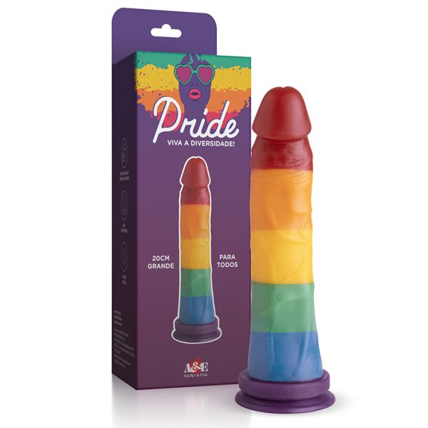 Pride - Viva a Diversidade! - Pênis Realísta Com Ventosa 20cm