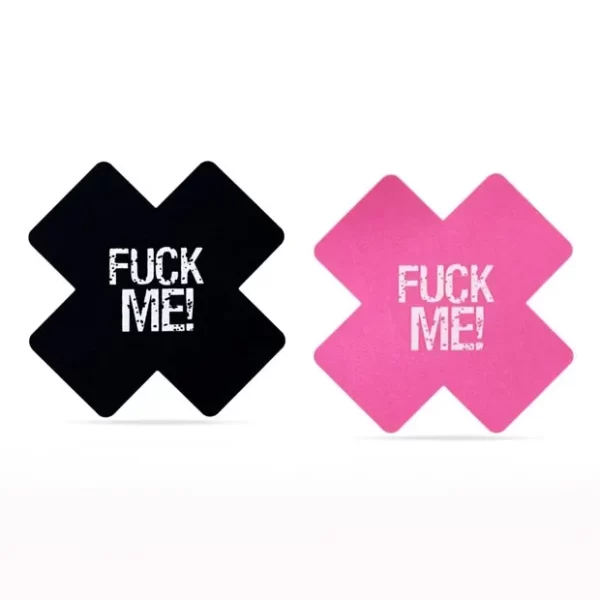 Adesivo para Mamilos Fuck Me Nipple Pasties - disponível na cor preta