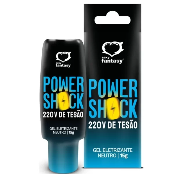 POWER SHOCK 200V TESÃO ELETRIZANTE GEL 15G