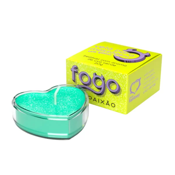 Fogo da Paixão Vela de Massagem Beijável com Glitter 20g - Image 3